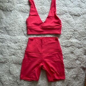 lululemon align set glaze pink